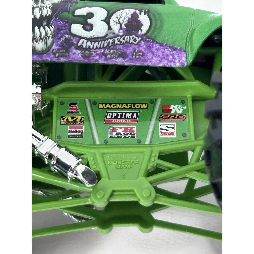 Monster Jam Grave Digger 30th Anniversary Monster Truck Green Bad to the Bone